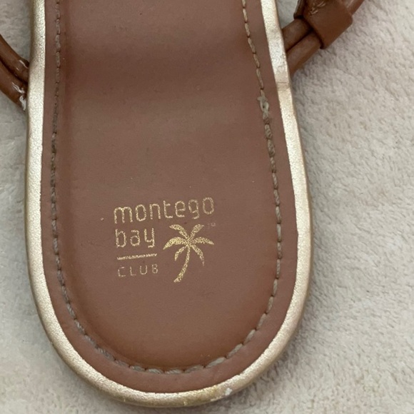 Montego Bay Club Tan Sandals with Slingback Strap - Picture 5 of 8